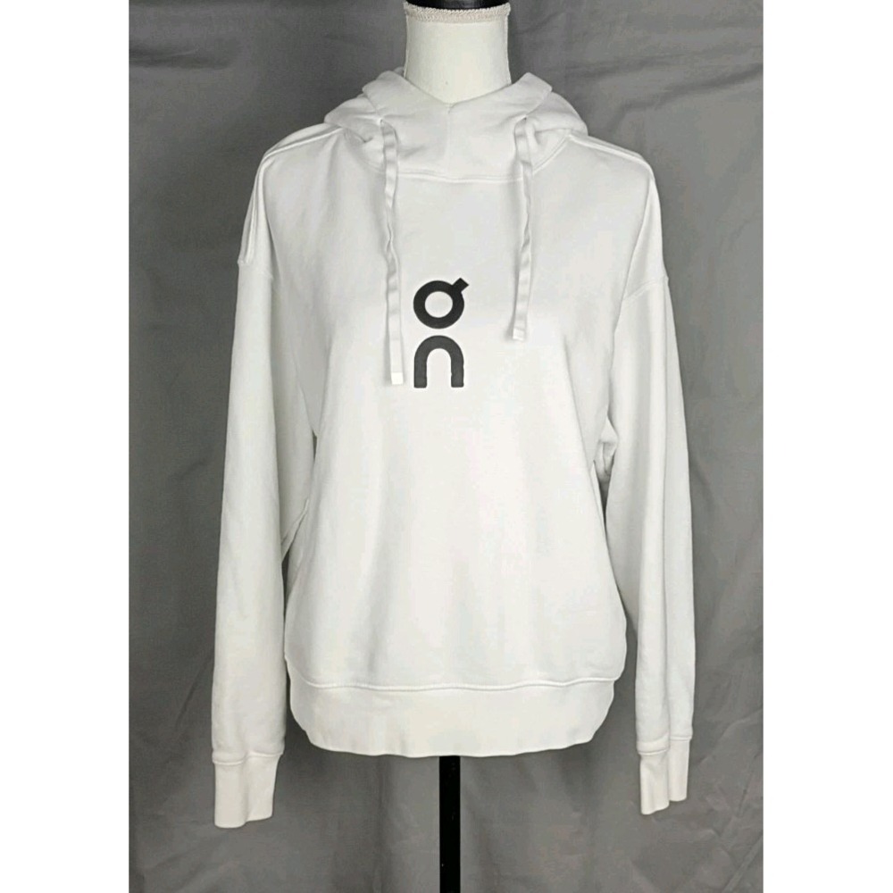 On Cloud Running Women's Club Hoodie White Sz S Pullover Sweatshirt 1WE1004 Orga